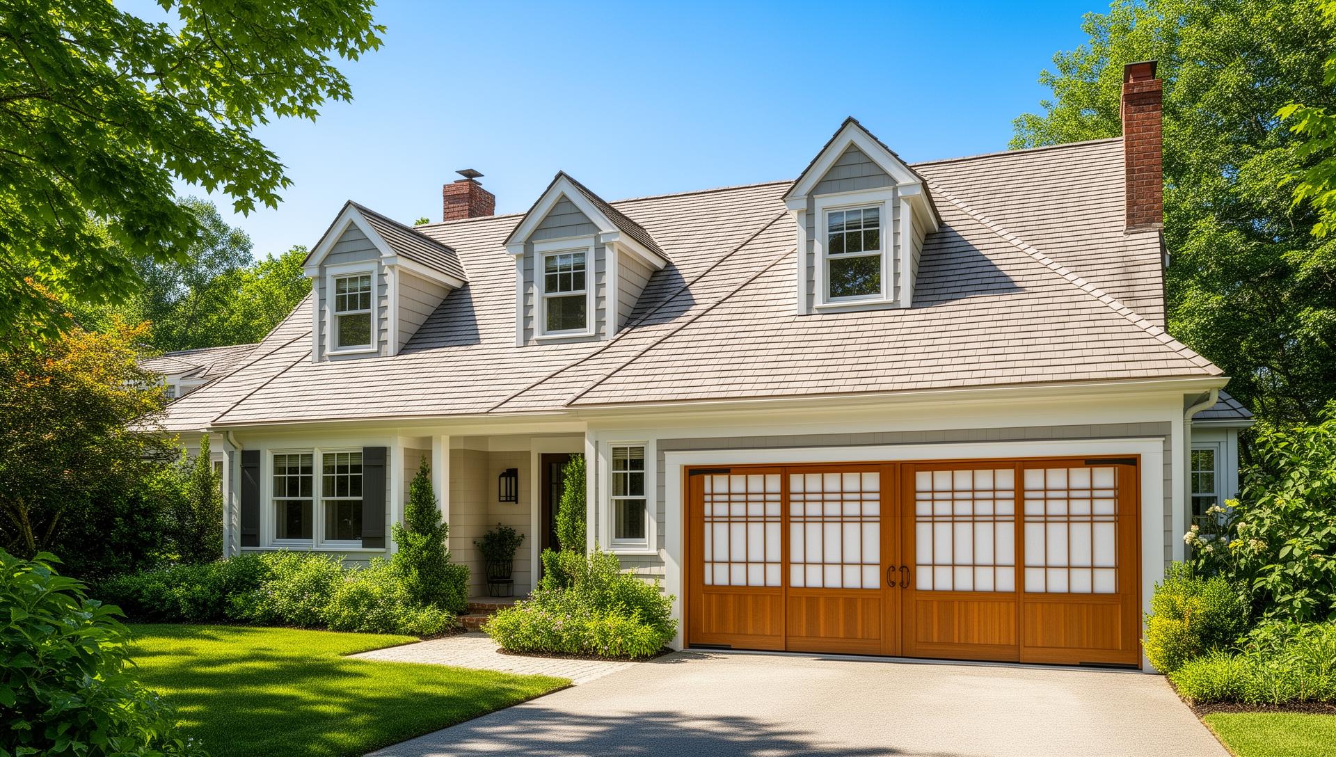 Quality Asian inspired garage door installation in Townsend Massachusetts